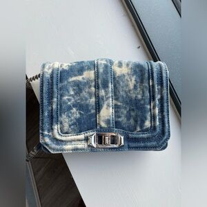 Rare Whitewash Denim Rebecca Minkoff Crossbody Purse